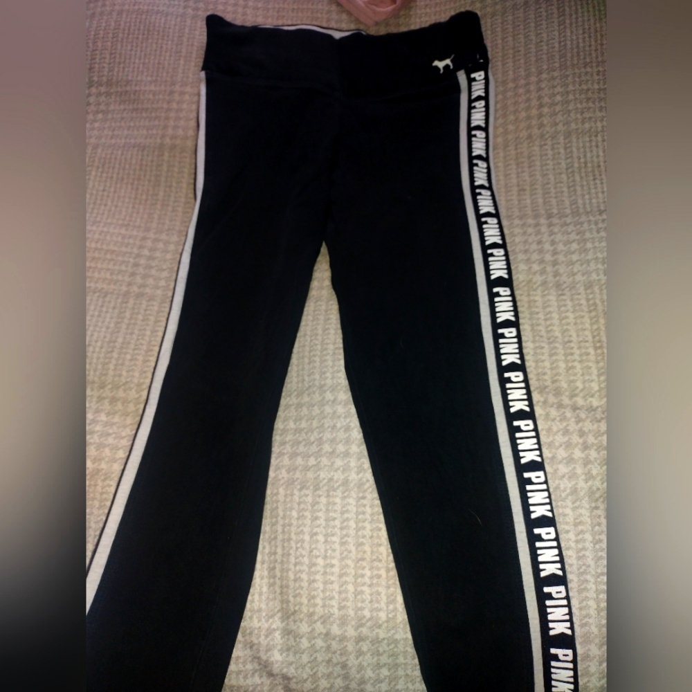PINK Victoria's Secret Black Kids Leggings